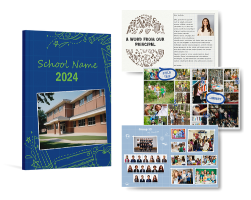 Laurea Studio Elementary School Yearbook Theme: Illustrated Highlights