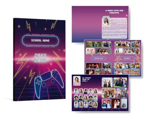 Laurea Studio Elementary School Yearbook Theme: Level Up