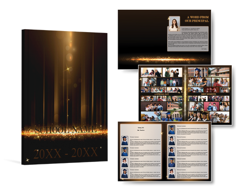 Laurea Studio High School Yearbook Theme: Flash of Highlights